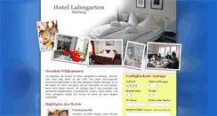 Desktop Screenshot of hotel-lahngarten.de